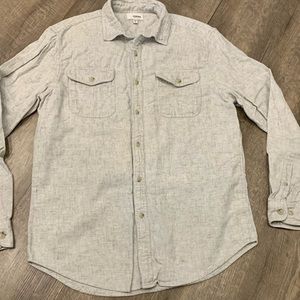Grey flannel button down